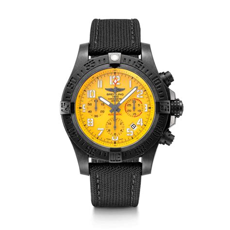 breitling avenger hurricane cobra yellow automatic men's watch|Breitling Avenger Hurricane Mens Watch .